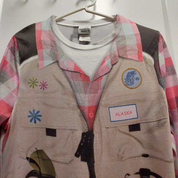 CREATIVE APPAREL CONCEPTS Women's 100% Polyester Graphic Long Sleeves Tee Med - Picture 4 of 13